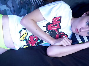 Sneaky Stepbrother Comes Into The Room and Fucks His Blue-eyed Stepsister