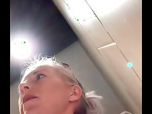 Sex-mad take rub-down the restaurant! Fingered on rub-down the toilet to clamber up