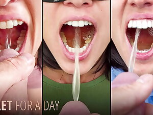 I'm his Water-closet for a Day