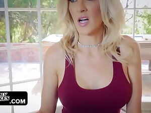 Blonde MILF Blake Morgan fuck session with stepson